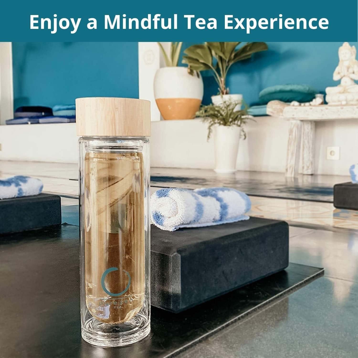 π΅ Pure Zen Glass Tea Infuser Bottle (15 oz) - Image 6